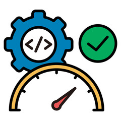 Load Testing  Icon Element For Design