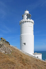 Fototapeta na wymiar Start point lighthouse in Devon 