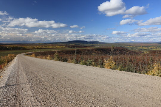 Beautiful senic Dempster Highway, Yukon, Canada