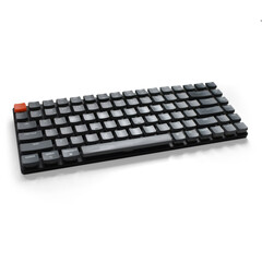 mechanical keyboard for programming and gaming, minimalist, with transparent background and shadow 