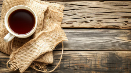 Aromatherapy in a mug: Inhale the comforting steam of a freshly brewed morning coffee . - obrazy, fototapety, plakaty