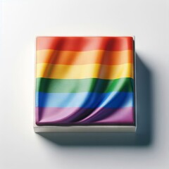 rainbow lgbt flag isolated