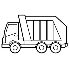 Garbage  truck vector illustration