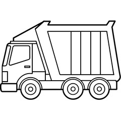 Garbage  truck vector illustration