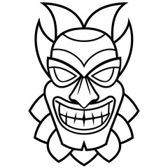 Halloween Face mask vector illustration
