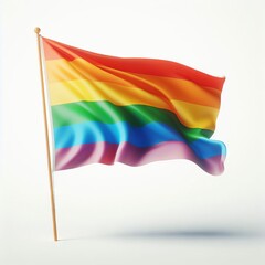 rainbow lgbt flag isolated