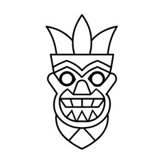 Halloween Face mask vector illustration
