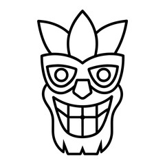 Halloween Face mask vector illustration
