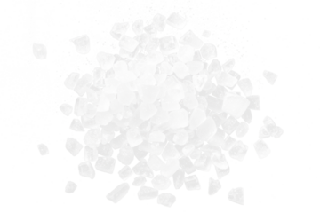 white sugar isolated on white or transparent png