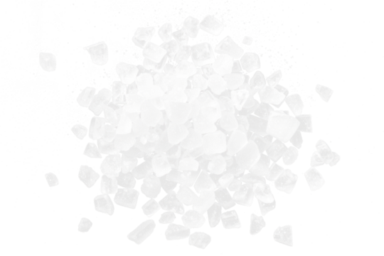 white sugar isolated on white or transparent png