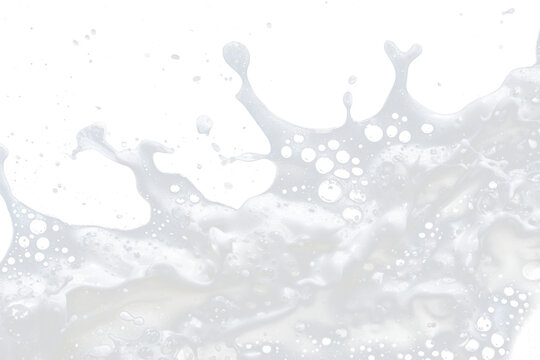 white soap foam isolated on white or transparent png