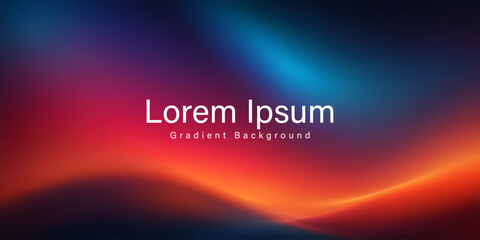 Naklejka premium Abstract smooth gradient background, beautiful abstract template, colorful waves, Modern abstract colorful background, Suited for poster, cover, banner, brochure, science, website