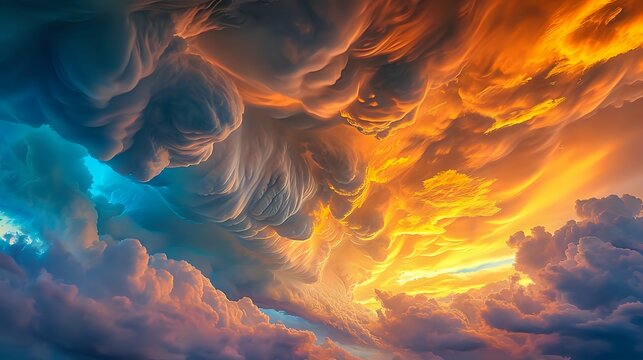 Fototapeta Mythical Creature Cloudscape Magic./n