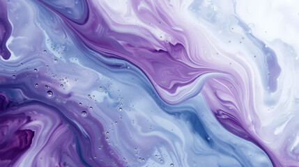 Marble art in white and lightblue and purple