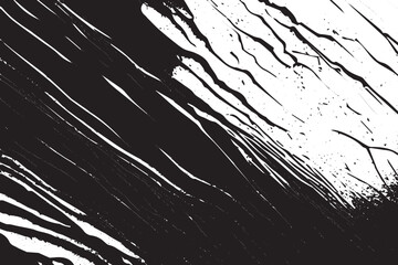 Vintage Horror: Grunge Overlay with Abstract Black and White Vector Background