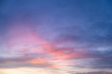 panorama of the sunset sky, colorful gentle  dawn, vibrant twilight sky, high quality photo