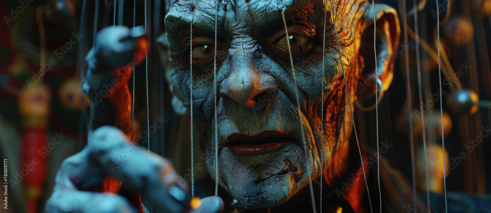 Poster Close up of a person holding a string, versatile image for various concepts