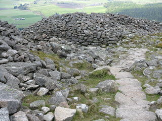 View from the summit of Mither tap - Bennachie range - Aberdeenshire - Scotland - UK