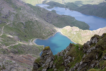 View from the Snowdon ascent - Llanberis - Wales - UK