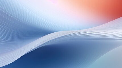 A colorful abstract composition of flowing curves in blue, red, and white. The curves appear as if they are made of plastic wrap or light, giving the impression of movement and fluidity.