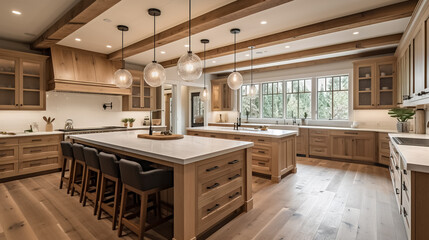 Traditional kitchen in beautiful new luxury home