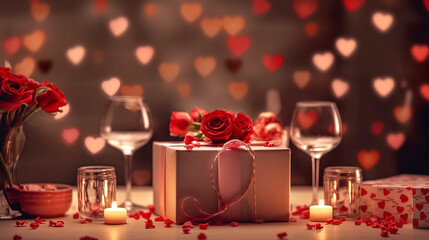 Valentine day celebration, romantic concept
