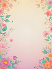 background with flowers