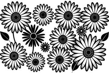 create-a-daisy-pattern-using-the-programming-lang vector illustration
