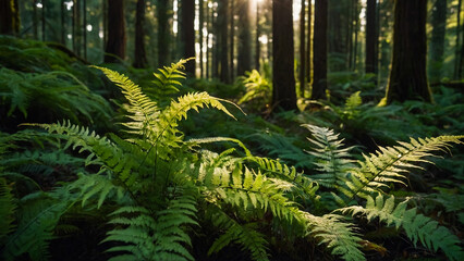 Fern in the forest