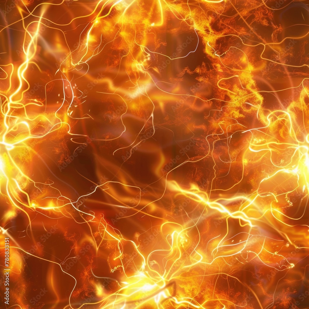 Poster a striking close up image of fire and lightning. perfect for dramatic backgrounds