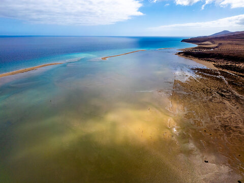 Serene coastline of Costa Calma, Fuerteventura