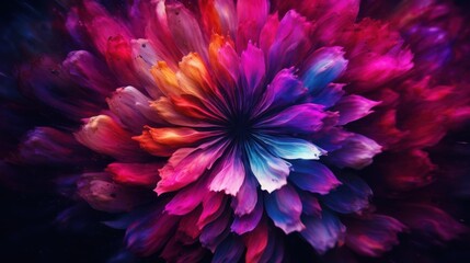 a colorful flower petals - obrazy, fototapety, plakaty
