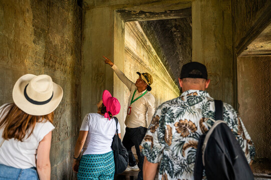 Guided Tour Inside Angkor Wat Temple in Cambodia