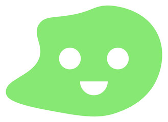 Naklejka premium Smile shape icon. Vector illustration. 
