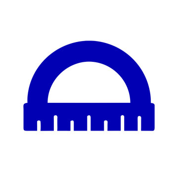 recommend clip art: Protractor icon vector graphics element silhouette sign symbol illustration on a Transparent Background