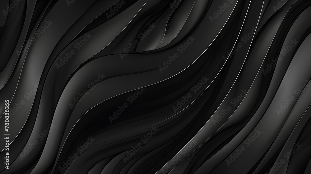 Wall mural Abstract black background. Vector abstract graphic design banner pattern background template