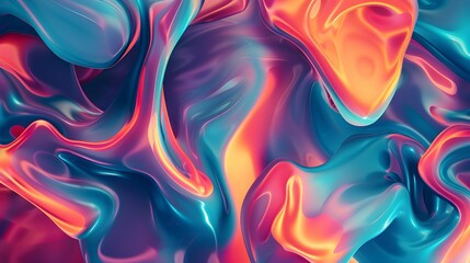 Fototapeta premium Abstract Liquid Shapes Background