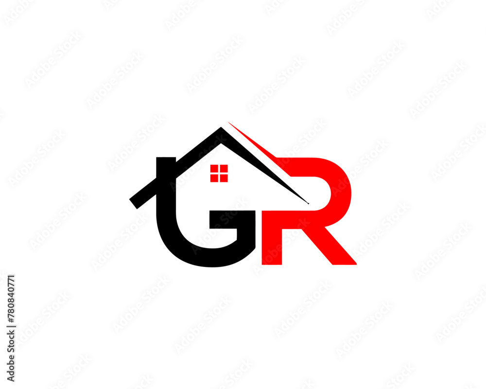 Wall mural gr home logo