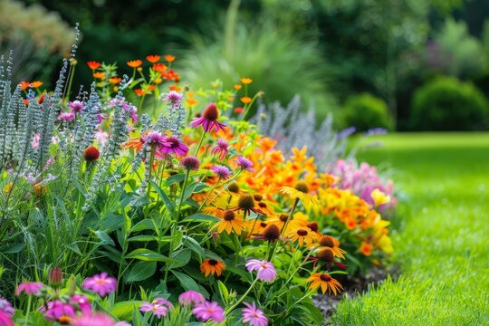 Summer perennial garden
