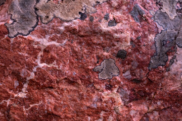 Close-up of silica and quartz rock with nickel formations