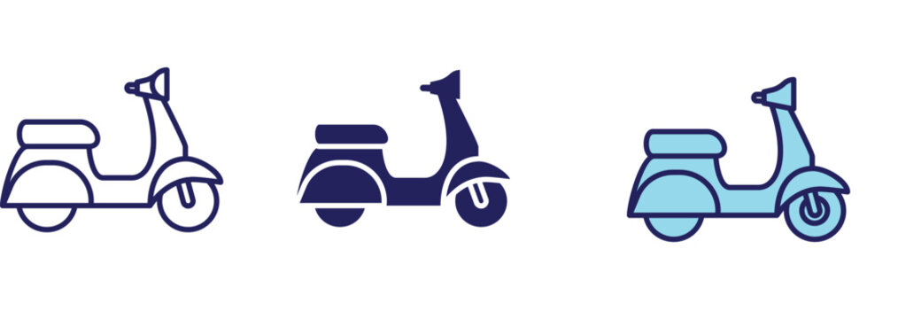 Motorcycle Transportation Icon - Navigation Set