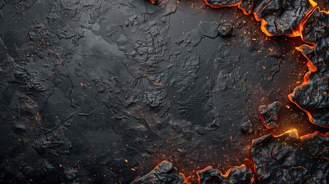 Close-up of burning paper with flames