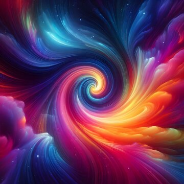 Colorful abstract background with a vortex in the center