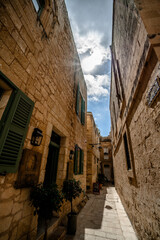 Silent City, Mdina, Malta, sunny day - 780853565
