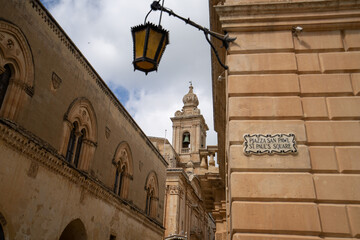 Silent City, Mdina, Malta, sunny day - 780853738