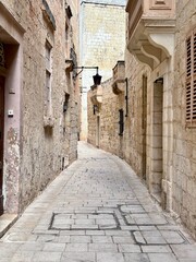 Silent City, Mdina, Malta, sunny day - 780854103