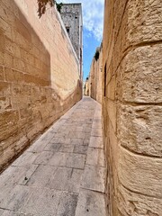 Silent City, Mdina, Malta, sunny day - 780854170