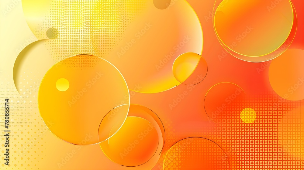 Canvas Prints gradient geometric shape background with dynamic circle abstract