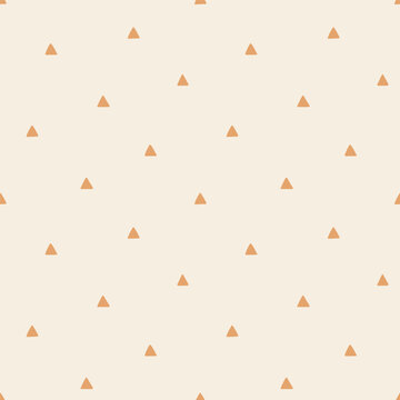Seamless pattern with orange triangles