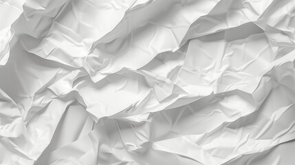 Obraz premium Super Realistic Depiction of a White, Crumpled Paper Poster